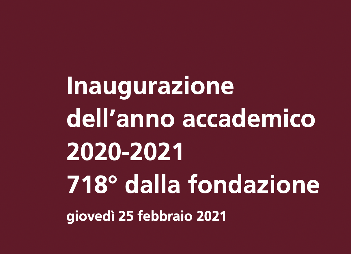 Inaugurazione dell'anno accademico 2020-2021 Sapienza Universit&agrave; di Roma
